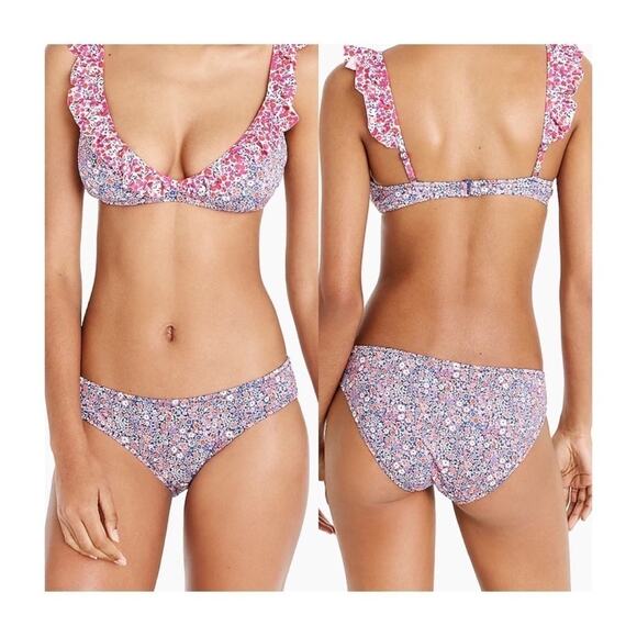 J. Crew Surf Hipster Bikini Bottom in Liberty Multi Floral - Picture 9 of 9